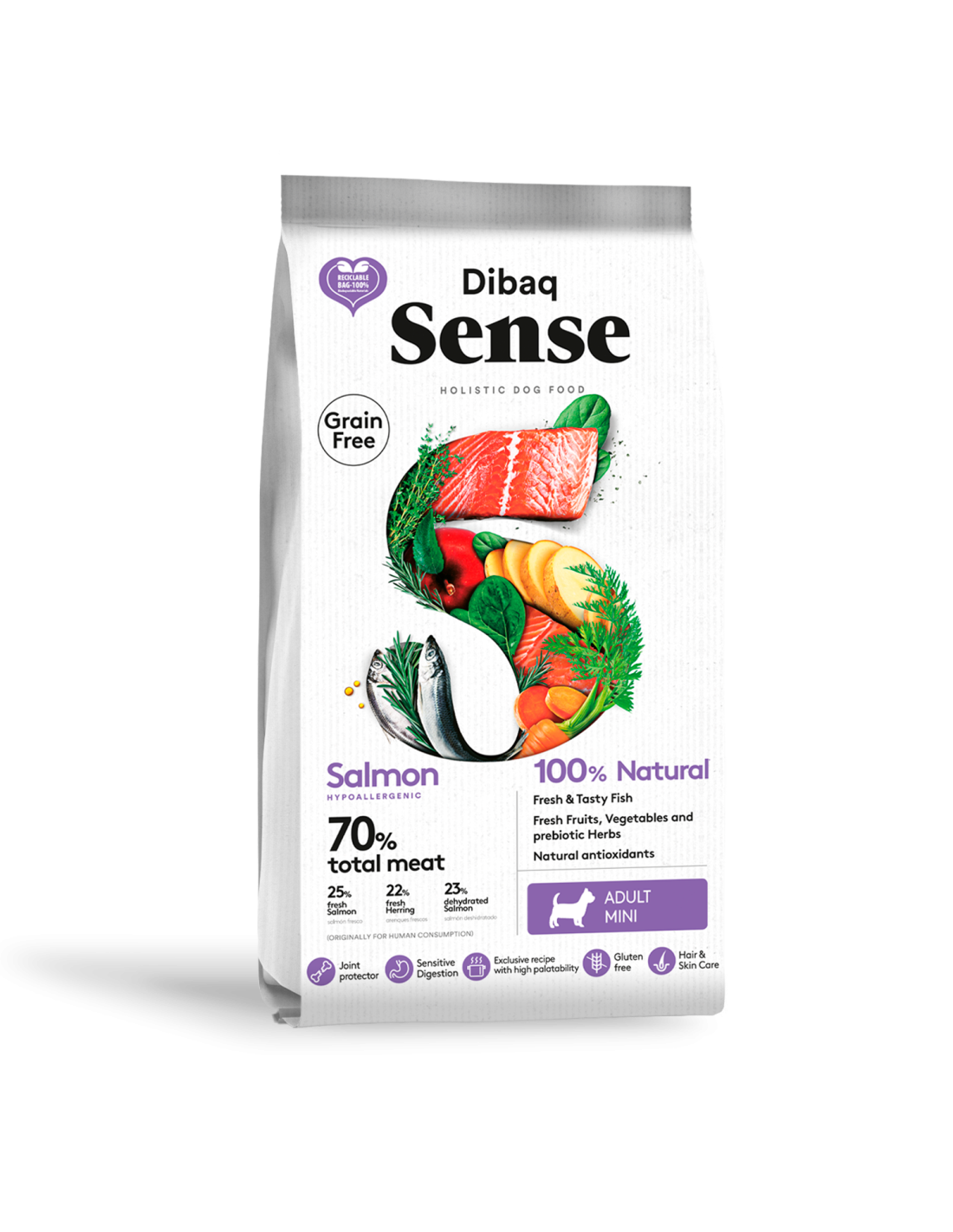 Sense Grain Free Salmón para perros adultos de razas pequeñas