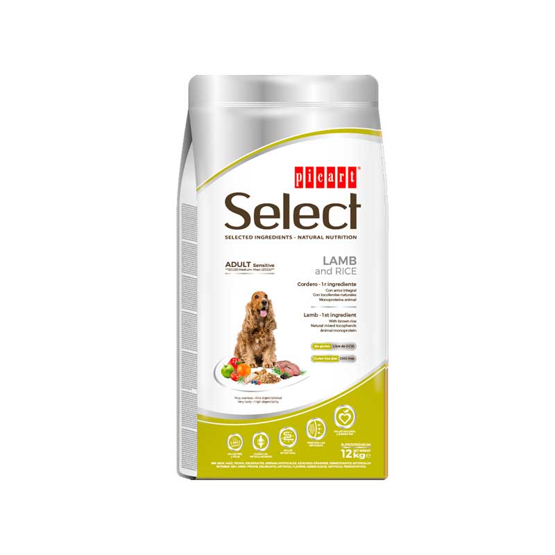 Select Cordero y Arroz para perros adultos de tamaño medium/maxi