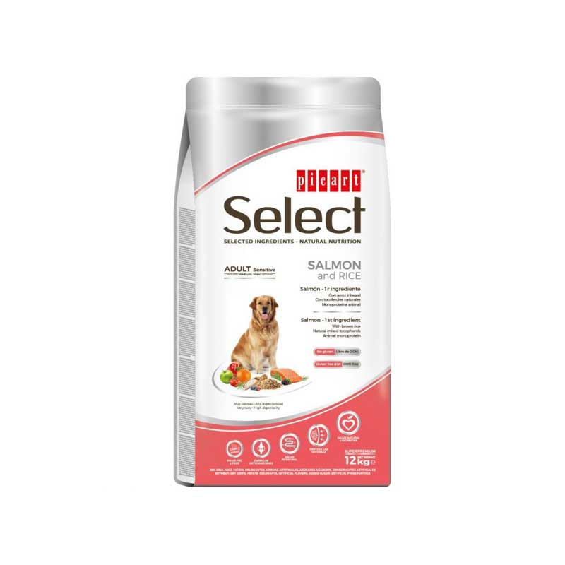 Select Salmón y Arroz para perros adultos de tamaño medium/maxi